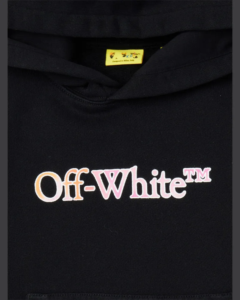 OFF-WHITE Watercolor Hoodie Dress — Black Black