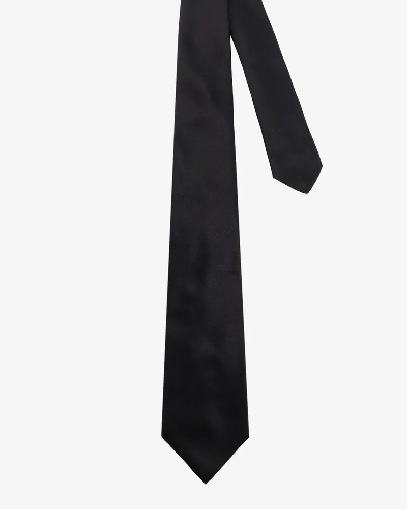 Kiton Men's Silk Tie Black Ties & Bow Black