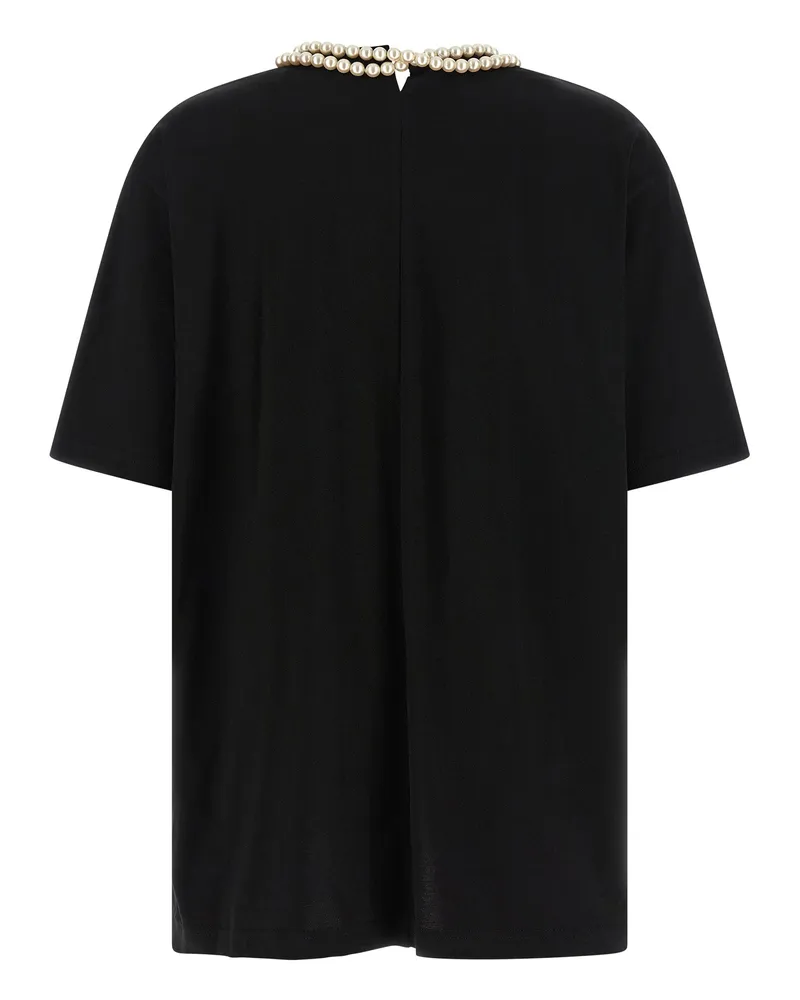 Junya Watanabe Women Black Cotton T-Shirt Black