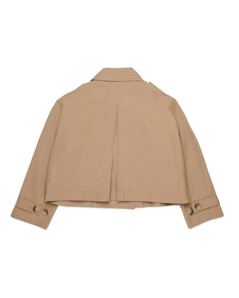 MAX&Co. Cotton-Nylon Raincoat — Beige Beige