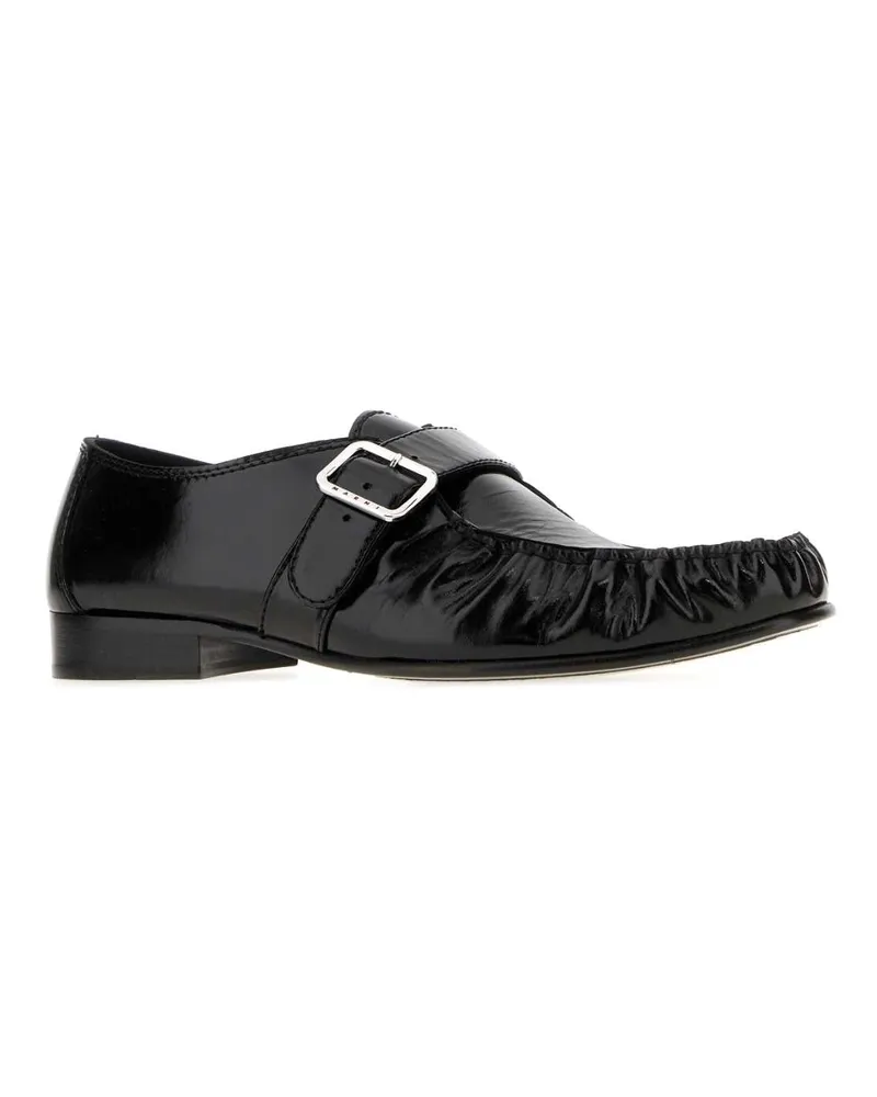Marni Men's Moccasin Shoe Black Mocassini Loafers Black