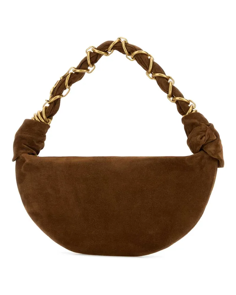 Saint Laurent Amalia Shoulder Bag — Brown Brown