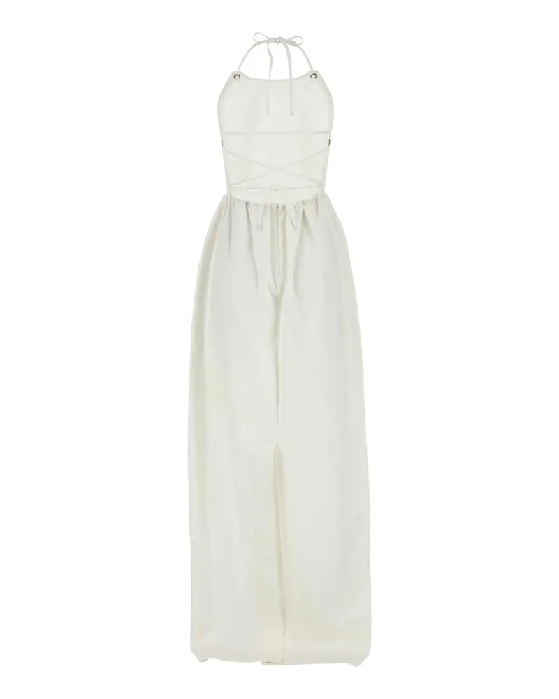 Max Mara Women's White Denim Europa Dress Bianco Exterior: Cotton Abiti White
