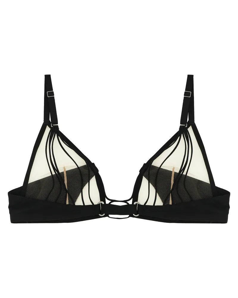 Rick Owens Women Black Nylon Bra Clothing Black