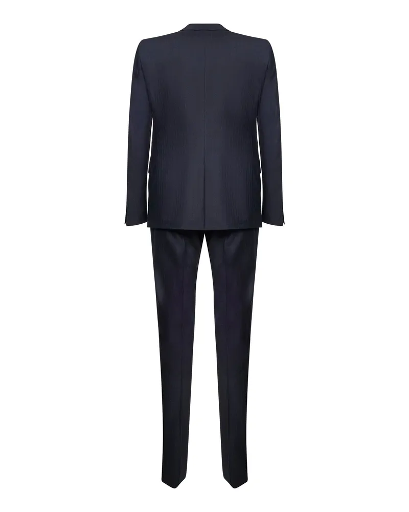 Prada Men's Blue Wool And Cashmere Suit Virgin Suits Navy