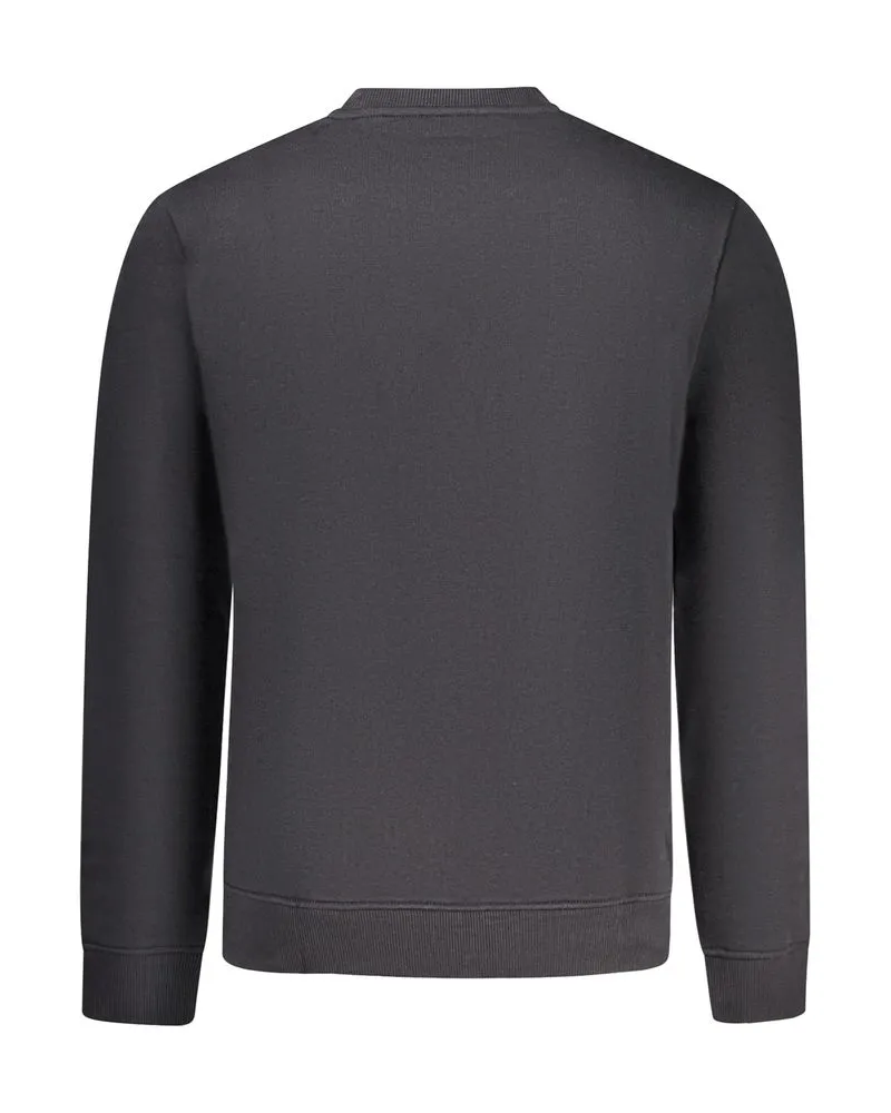 Napapijri Cotton-Blend Crew Neck Sweatshirt — Black Black