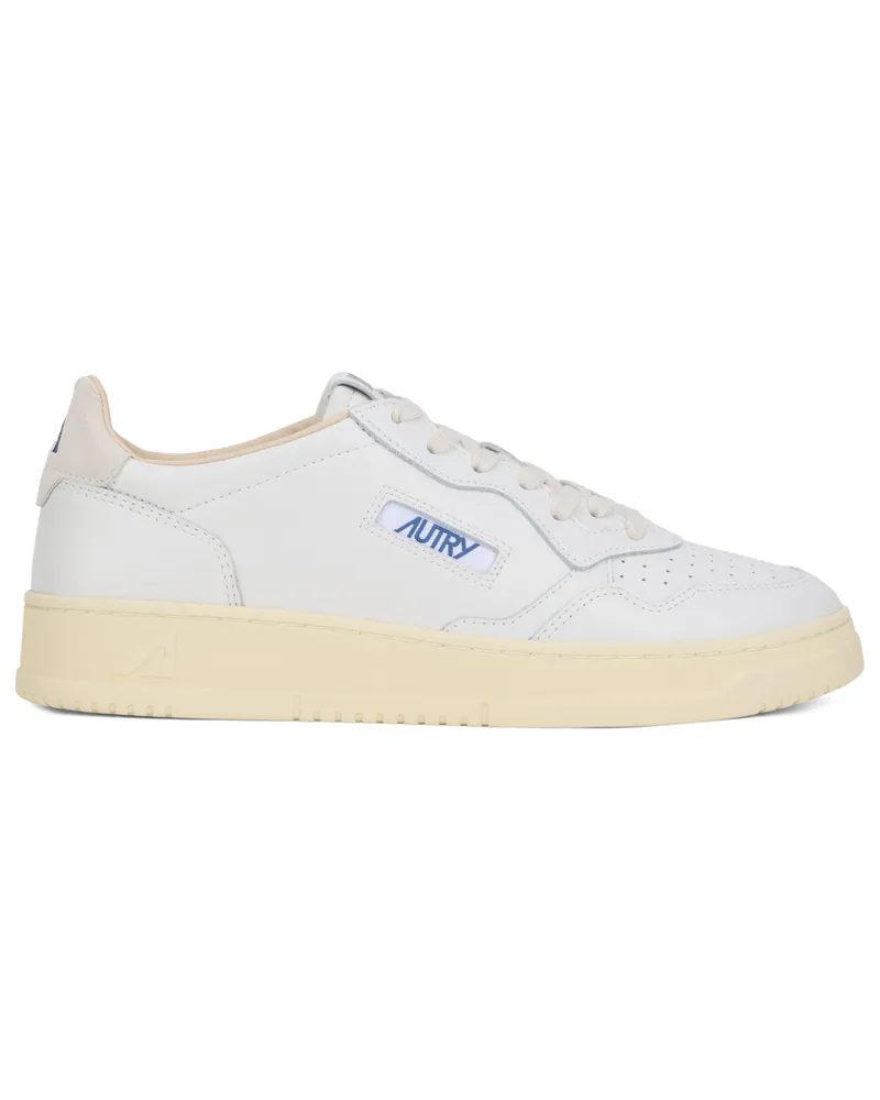 AUTRY High-Sole Leather Sneakers — White White
