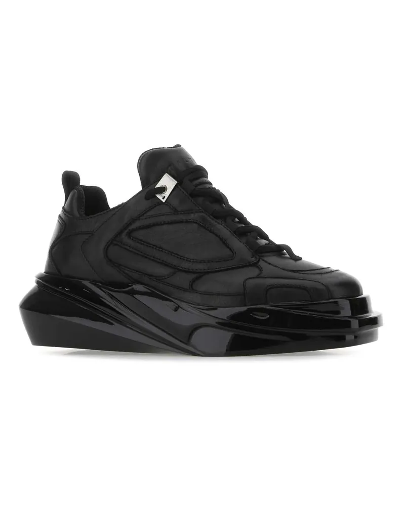 1017 ALYX 9SM Women's Black Leather Hiking Sneakers Blk0001 Black