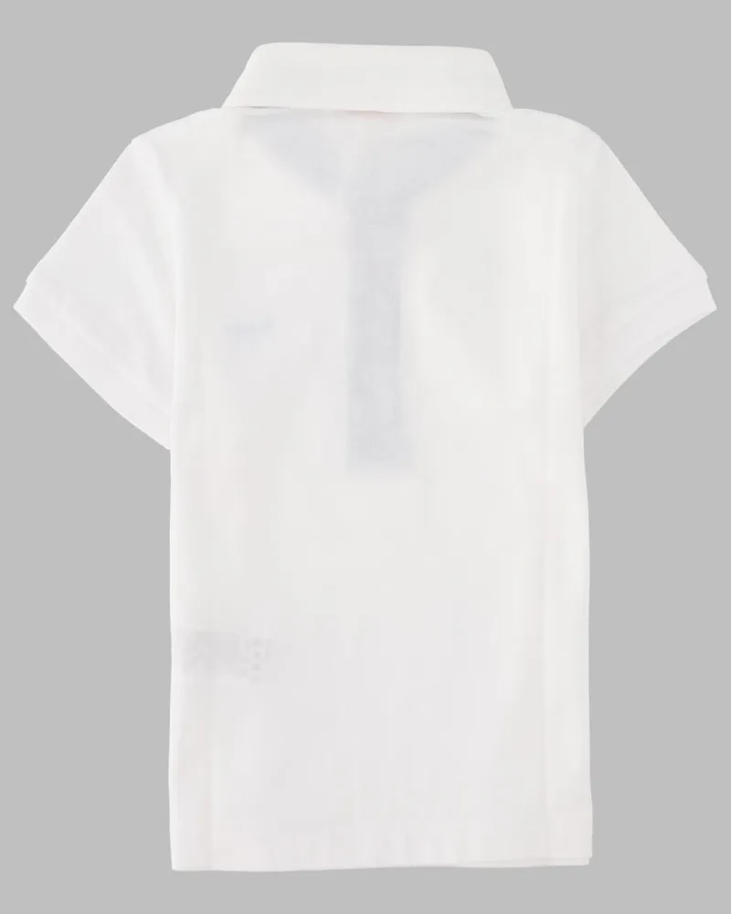 Il Gufo Cotton Polo Shirt — Blue Blue