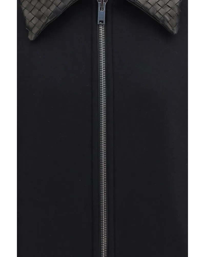 Bottega Veneta Double-Breasted Wool Jacket — Black Black