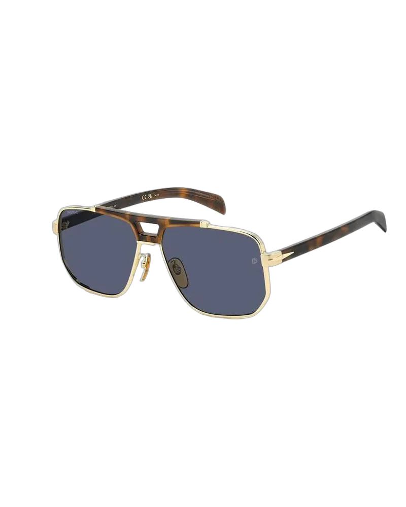 David Beckham Men's Sunglasses Gold Metal Gold