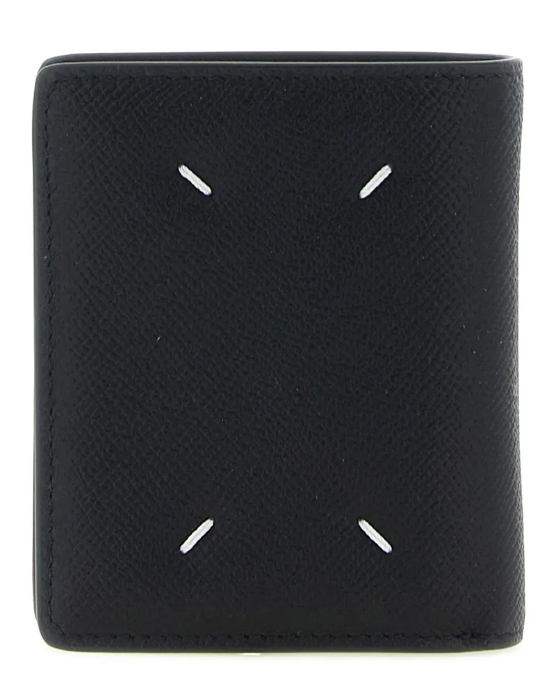 Maison Margiela Four Stitches Bi-Fold Wallet — Black Black