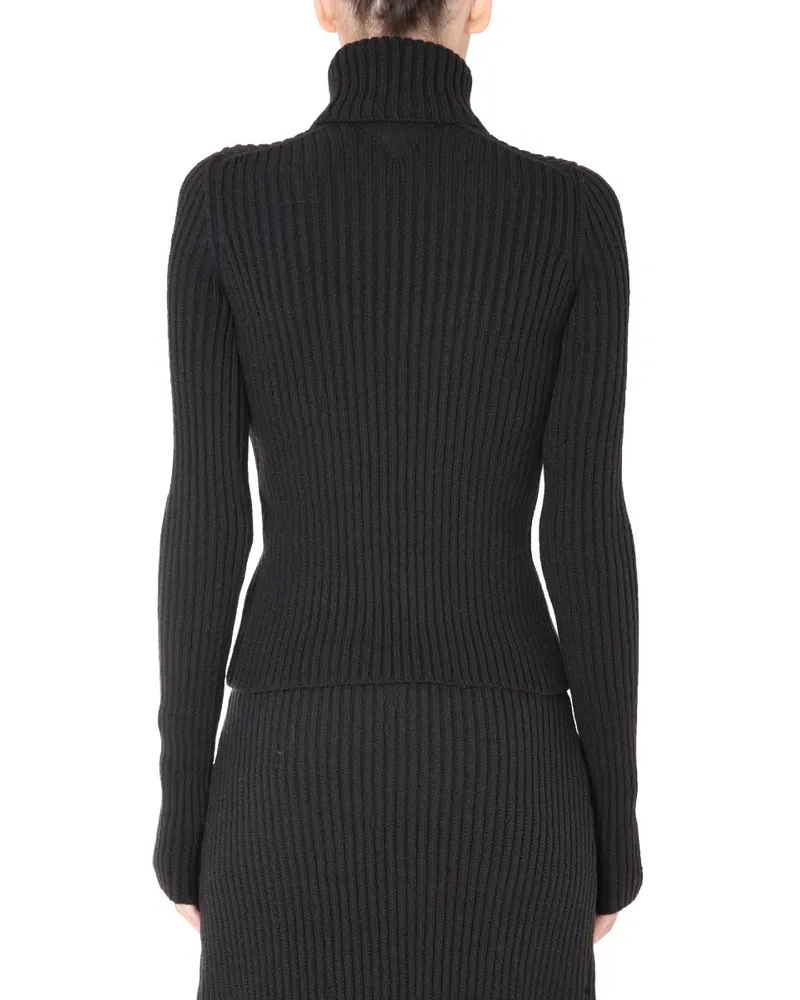 Bottega Veneta Wool-Blend Turtleneck Sweater — Brown Brown