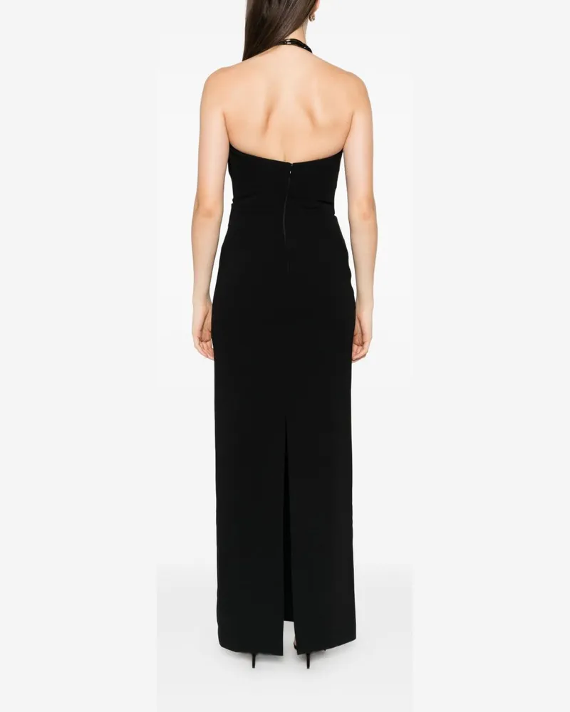 Solace London Halterneck Maxi Dress — Black Black
