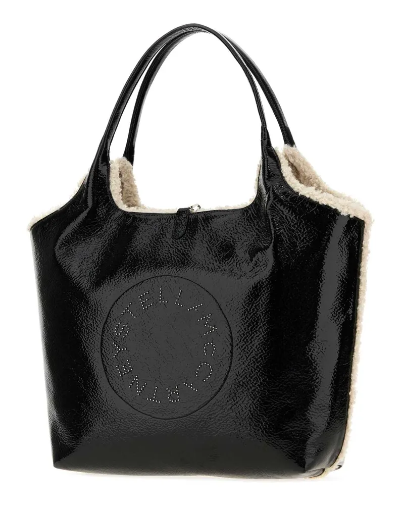 Stella McCartney Revesible Fabric Tote Bag — Black Black