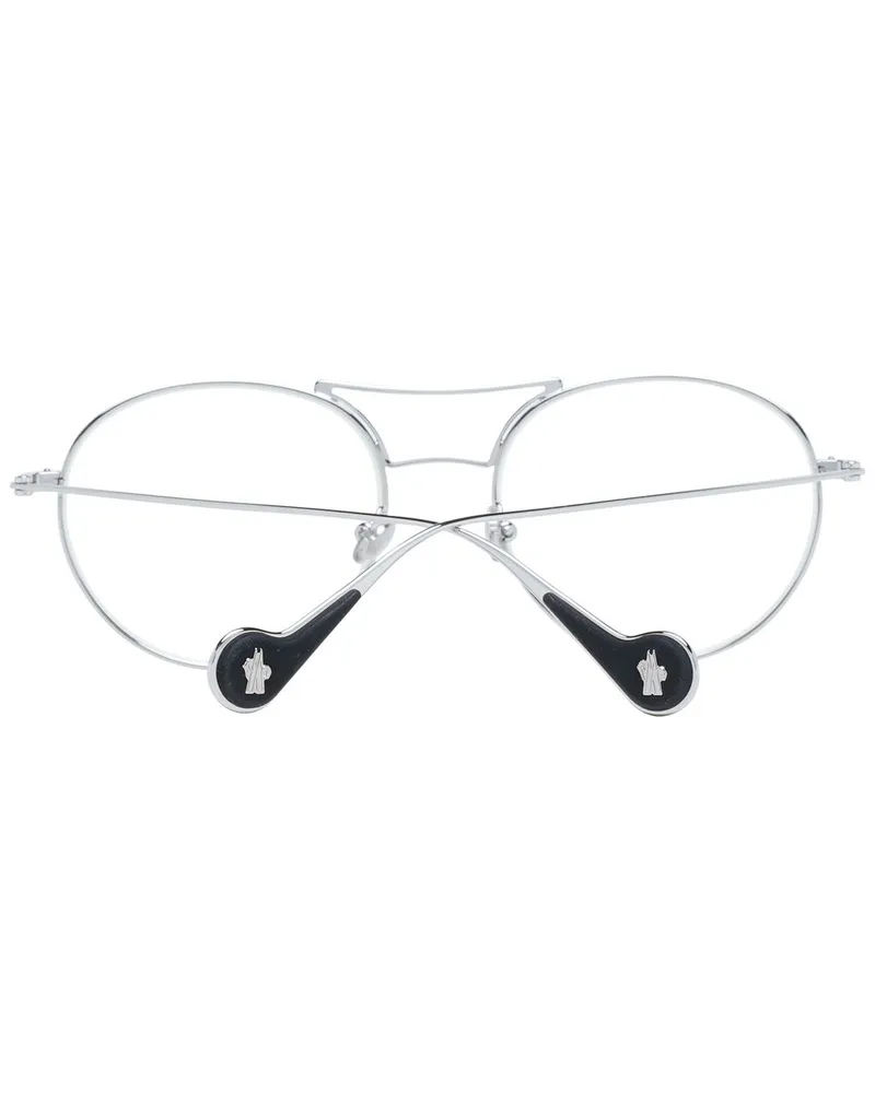 Moncler MO-1044361 Metal Round Frame Sunglasses — Silver Silver