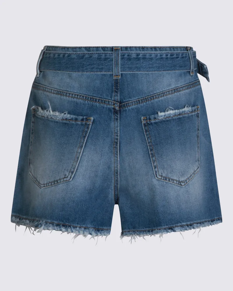 Twin-Set Women's Shorts Denim Chiaro Blue