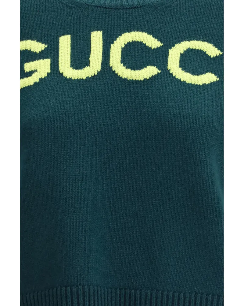 Gucci Wool Knit Sweater — Green Green