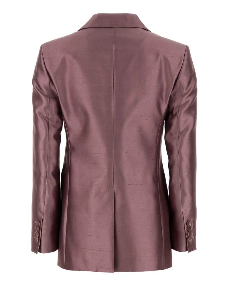 Max Mara Malva Silk Giacche E Gilet Jacket Purple