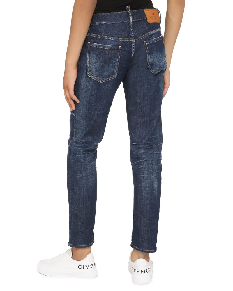 Dsquared2 Women's Jennifer Straight-Leg Jeans Denim Cotton Blue