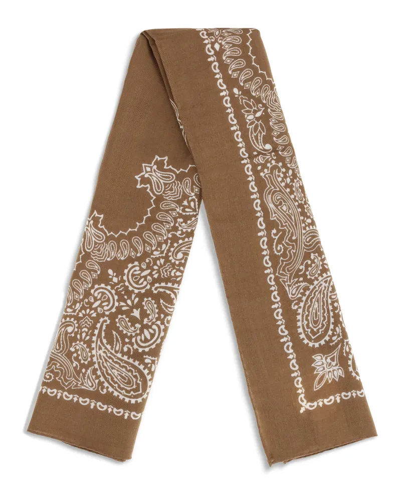 Destin Women's Judy Bandana Carre Scarf Vicuna Scarfs Brown
