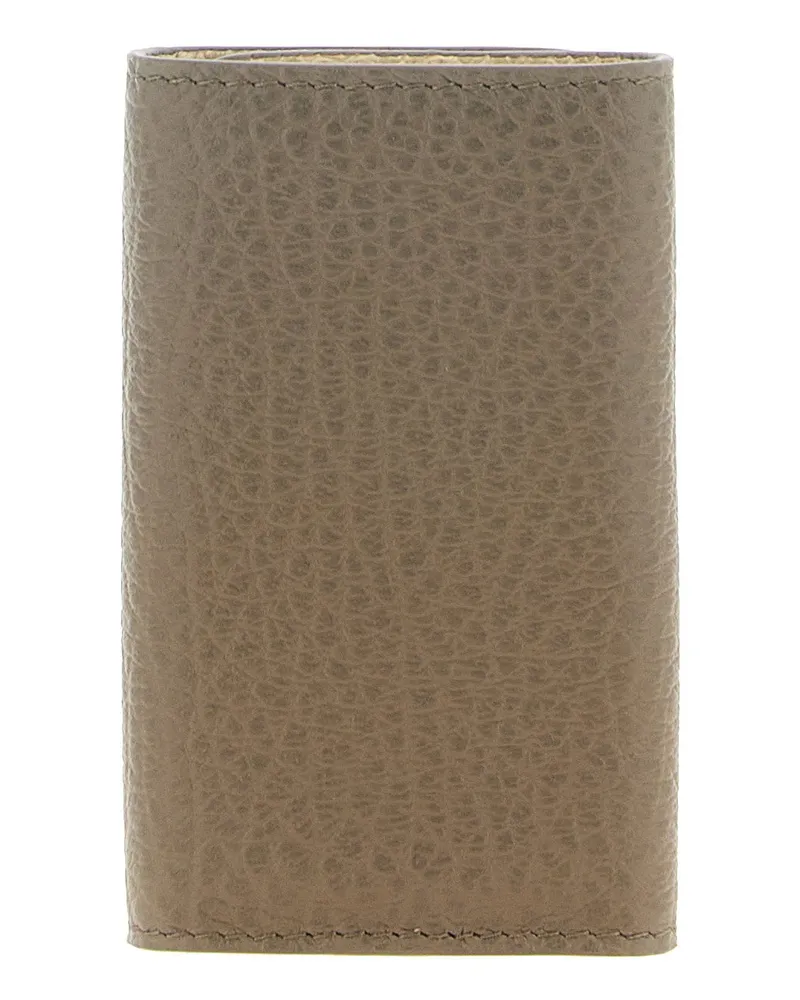 Maison Margiela Four Stitches Key Case — Taupe Taupe