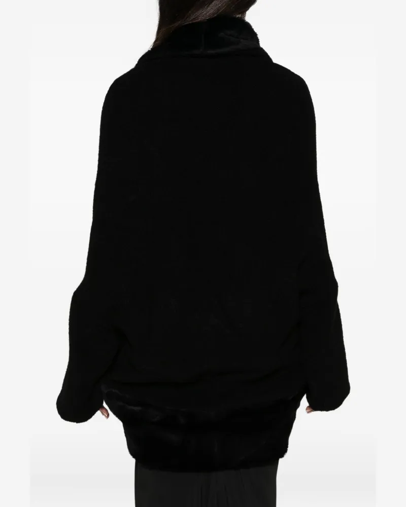 Junya Watanabe Faux-Fur Wool Blend Jacket — Black Black