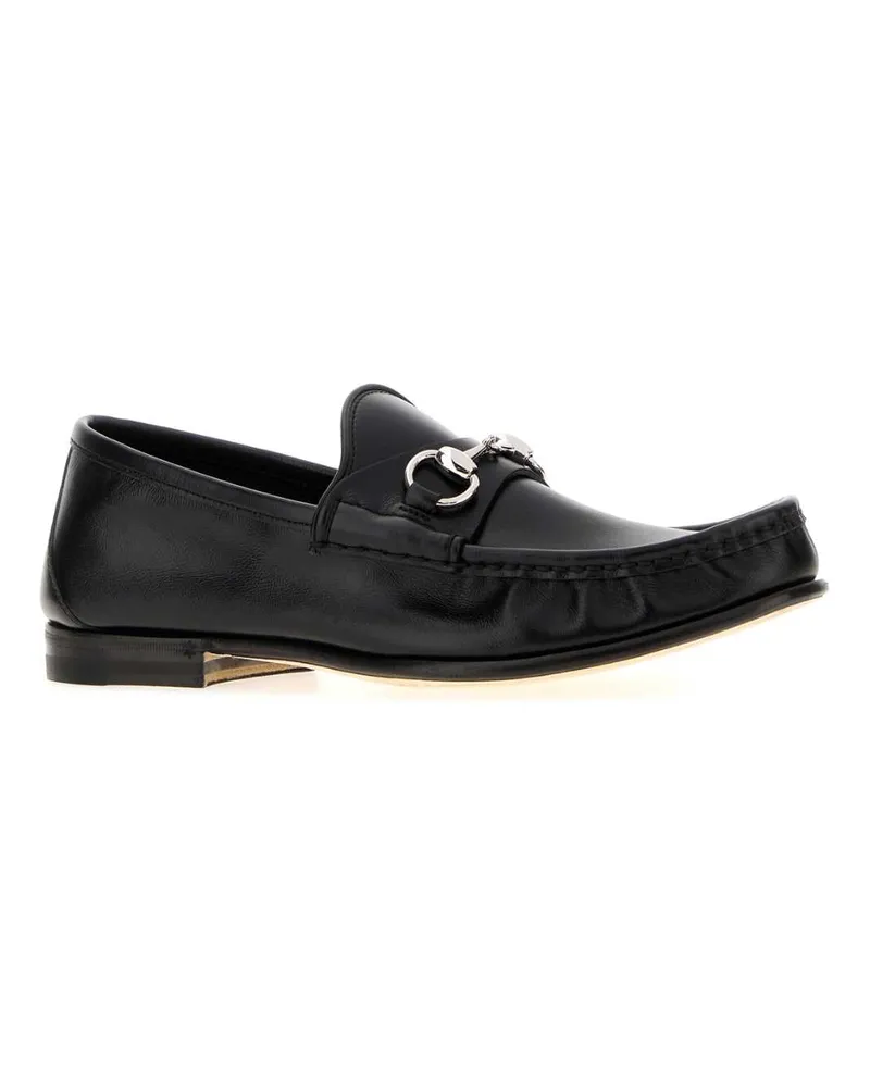 Gucci Men's Lugano Loafer Black Calf Skin Black