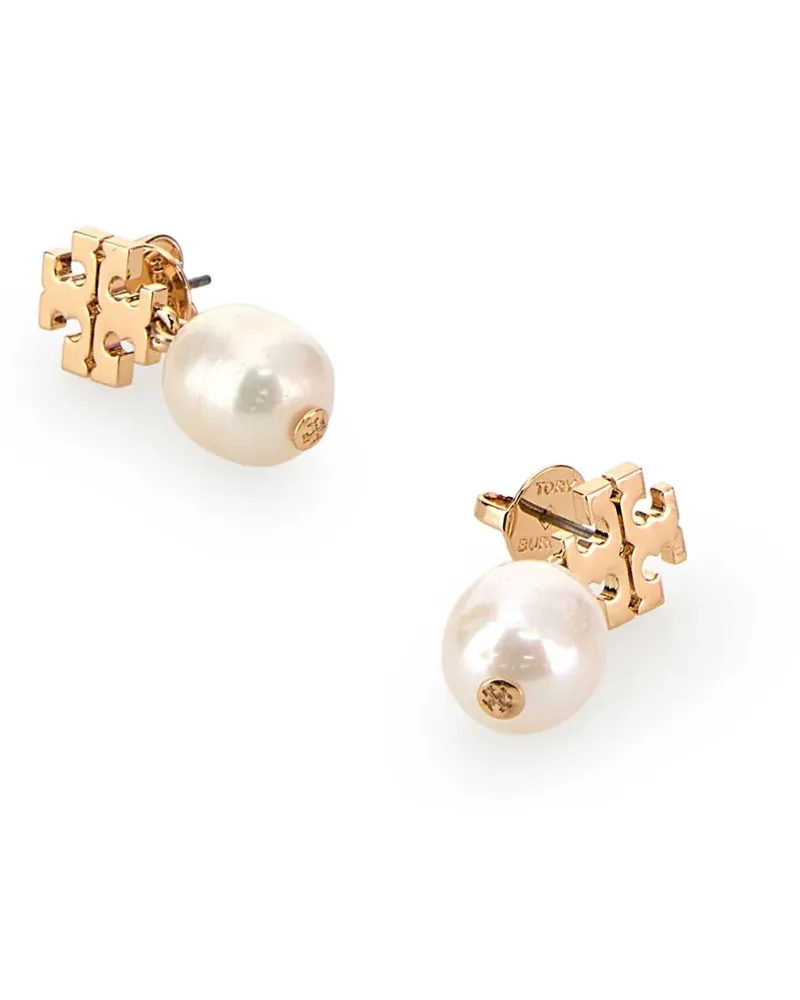Tory Burch Women's Gold Metal Earrings 709 Main Body : Brass Cultured Gold