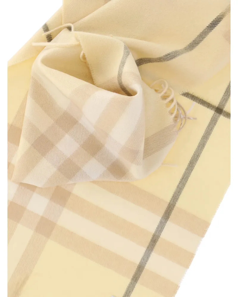 Burberry Women's Scarfs Yellow Cashmere Yellow