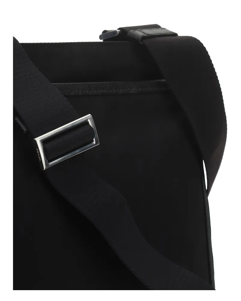 Prada Men's Shoulder Bag Black Nylon Black