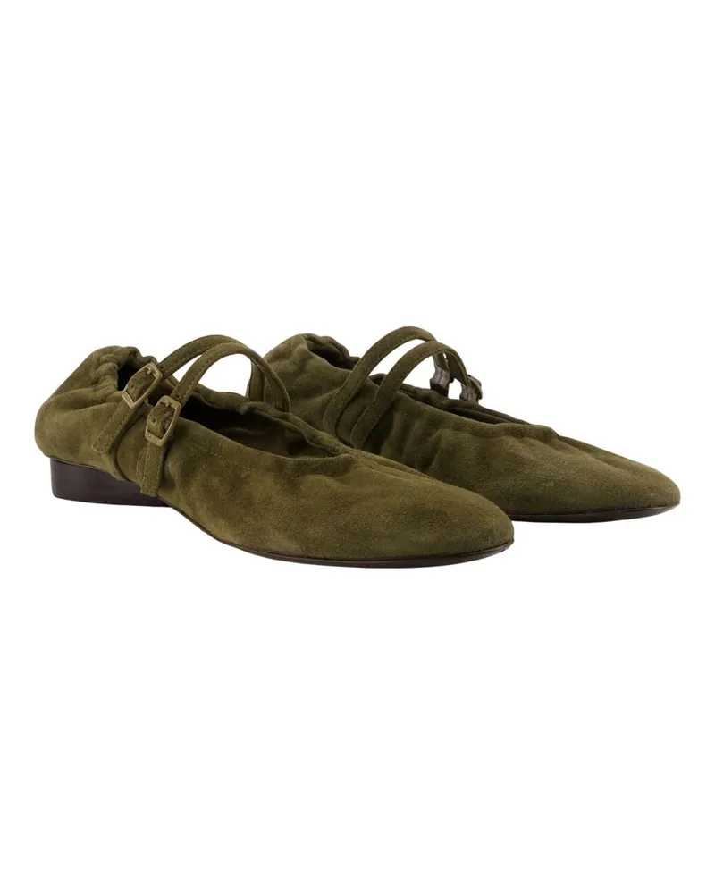 Carel Women's Tatiana Ballerinas -  Leather Khaki Shoes Flat-Shoes Khaki