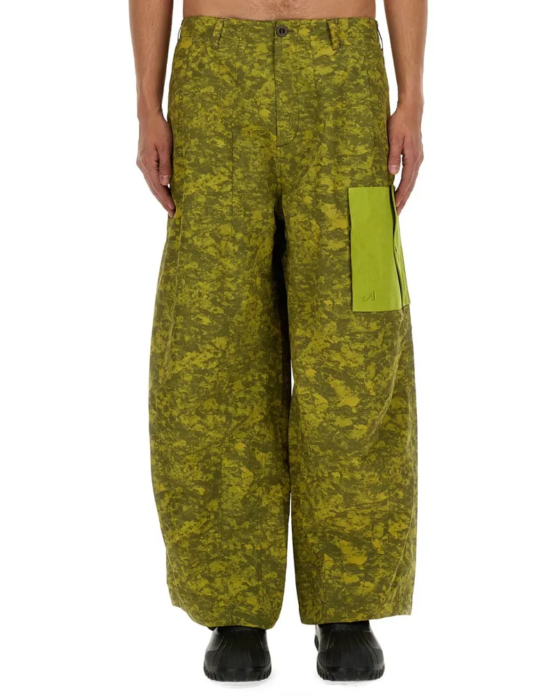 Ten c Polyamide-Blend Cargo Cargo Pants — Green Green