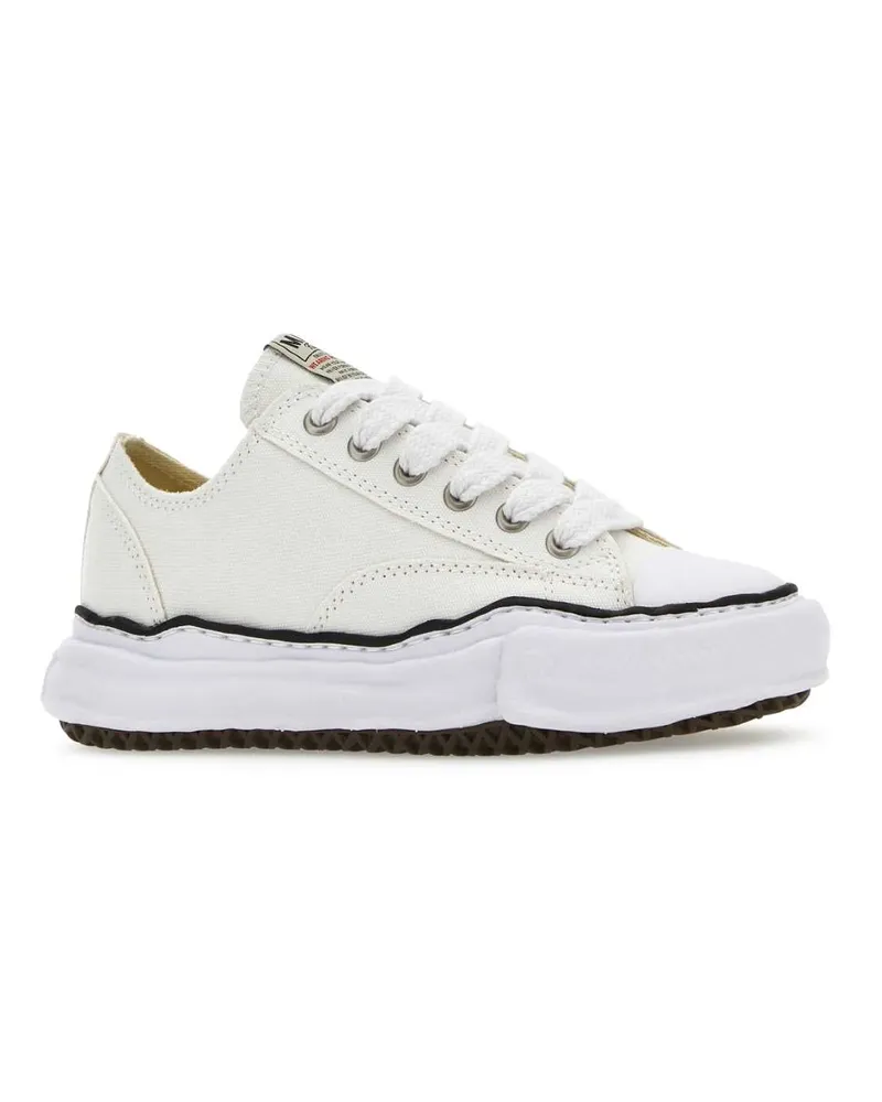 MIHARAYASUHIRO Unisex Ivory Canvas Sneakers White White