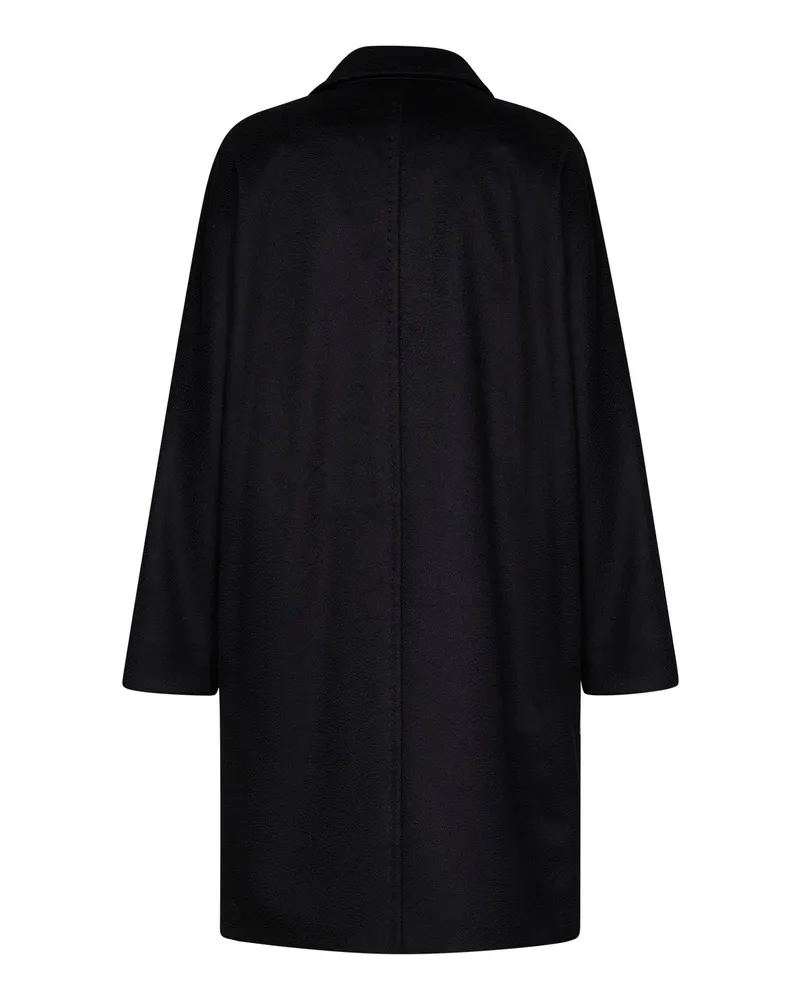Max Mara Women's Coat Mstmastro Black Virgin Wool Black