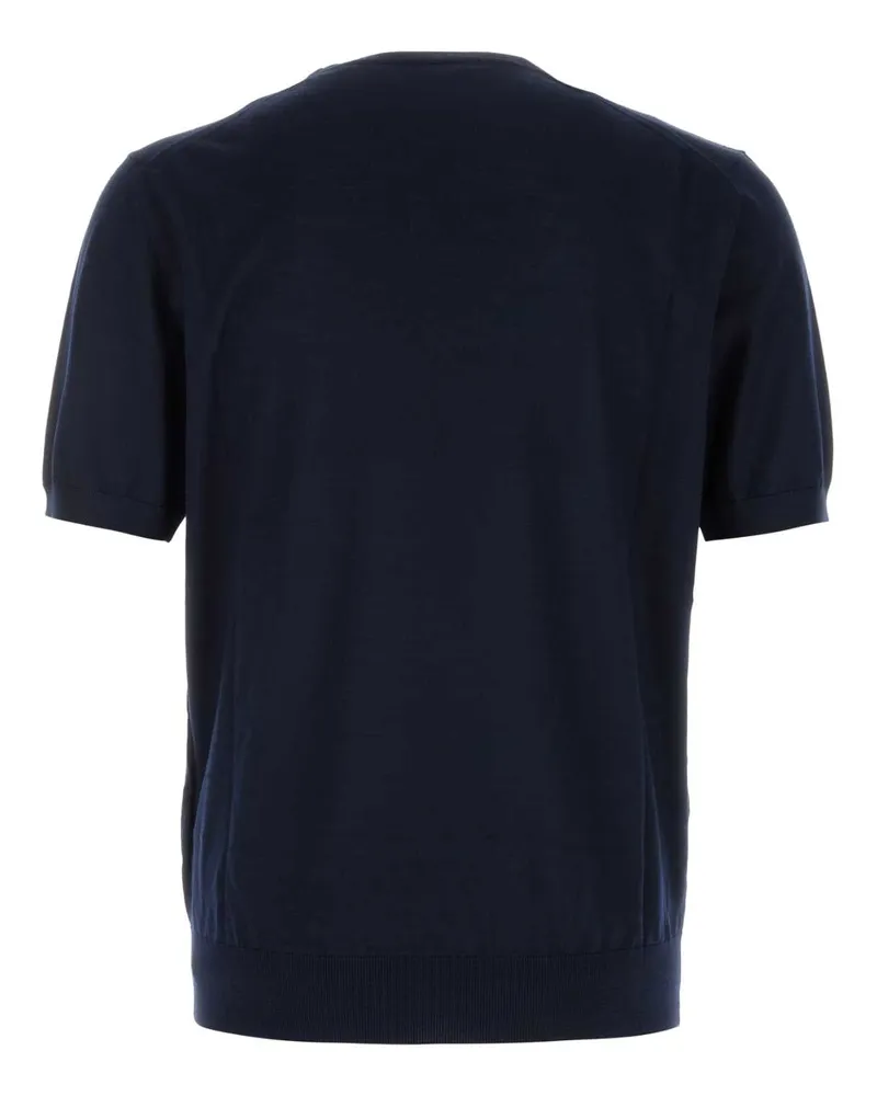 Prada Men's Virgin Wool Crew-Neck Sweater Navy Navy