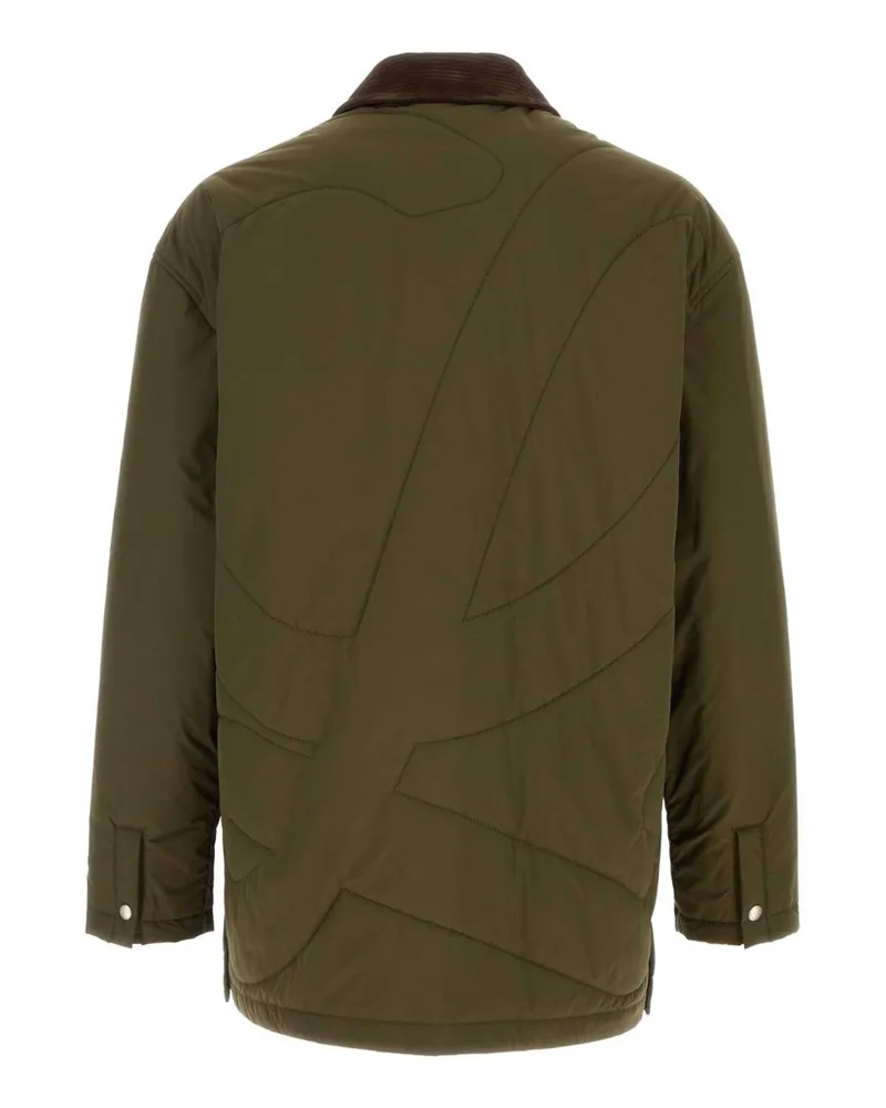 Loewe Men's Army Green Polyester Jacket Khakigreen Giubbini Green