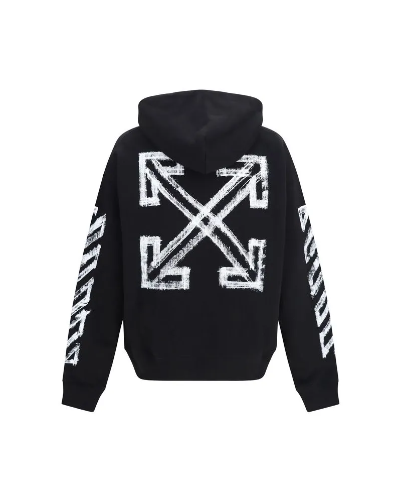 OFF-WHITE Men's Black Cotton Sweatshirt Clothing Black