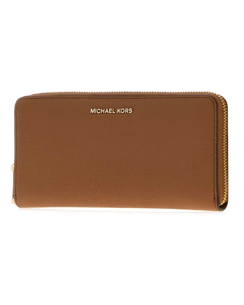 Michael Kors Women's Slim Wallet Brown Leather Brown