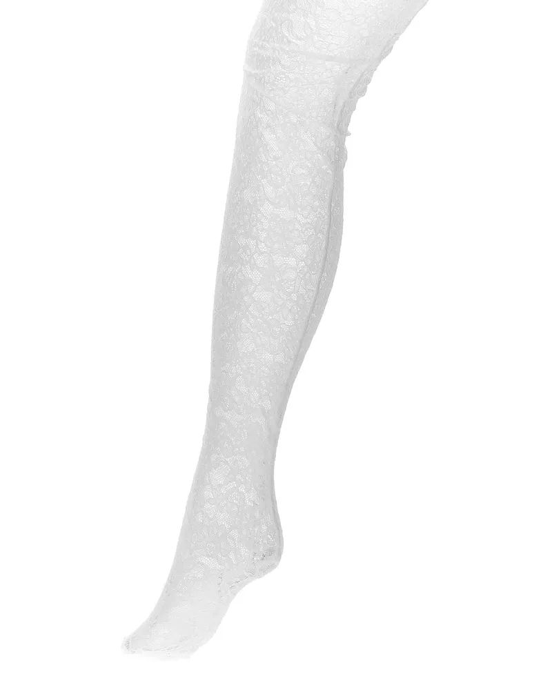 Valentino Garavani Women's White Polyamide Socks Clothing White