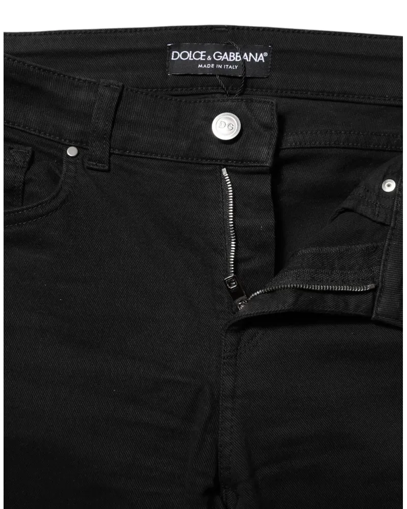 Dolce & Gabbana Skinny Denim Jeans — Black Black