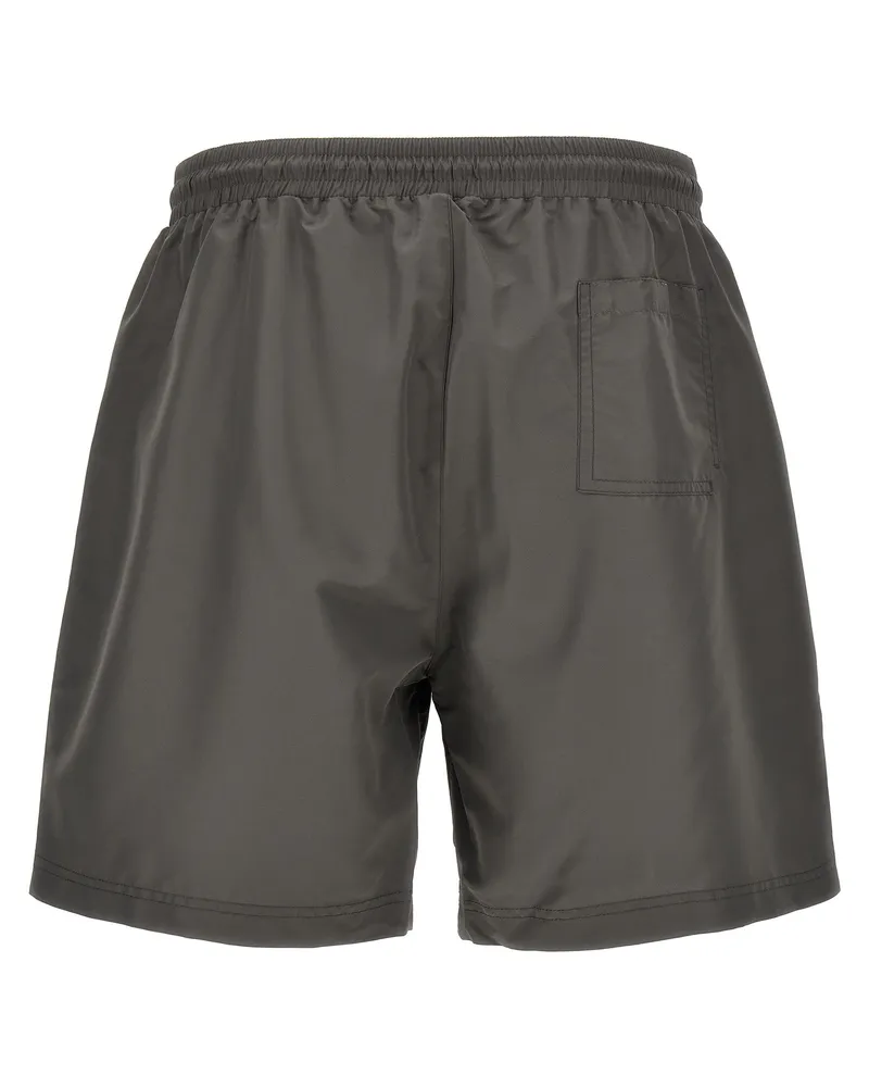Brunello Cucinelli Men's Gray Polyester Shorts Gray