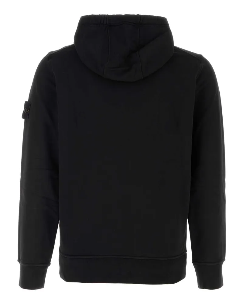 Stone Island Men's Black Cotton Sweatshirt Exterior: Felpe Sweater Black