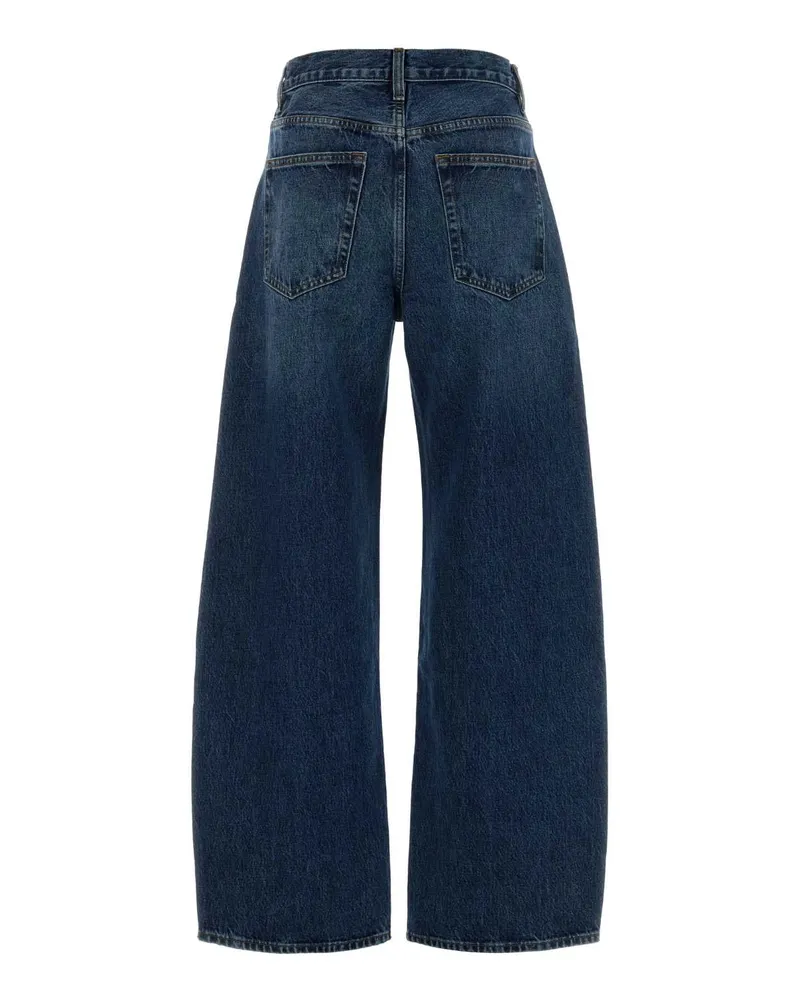 Frame Denim Women's Denim The Bow Wide-Leg Jeans Oscu Exterior: Cotton Blue
