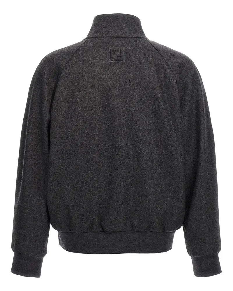 Fendi Cashmere Jacket — Charcoal Charcoal