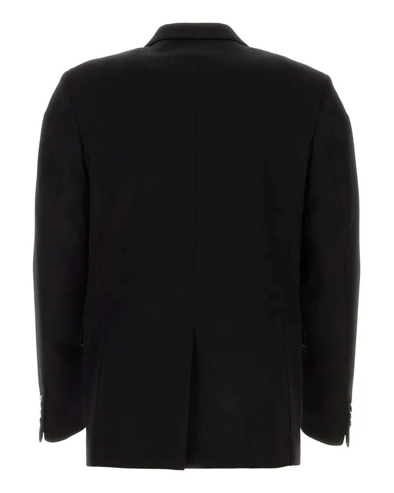 Lanvin Men's Single-Button Wool Blazer Black Blazers Black