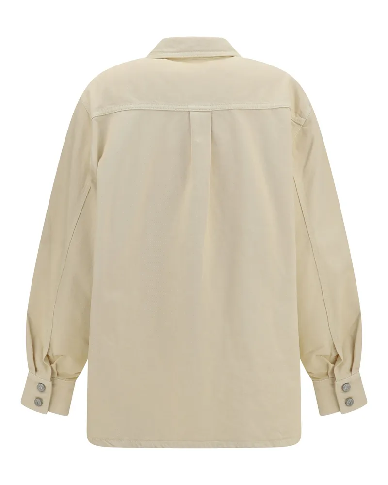 Magda Butrym Women's Denim Shirt Beige Cotton Beige