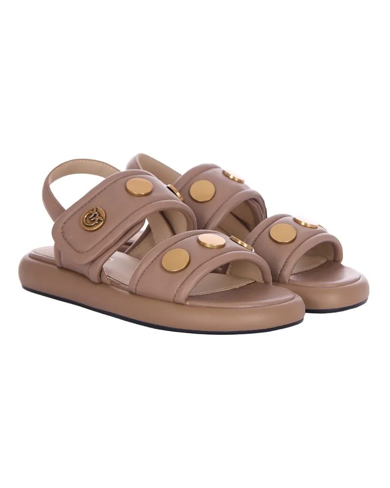 Pinko Women's Sandal Fiona Tobacco-Antique Gold Tobacco/antique Beige