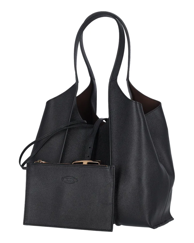 TOD'S Women's Bags Black Calf Leather Black