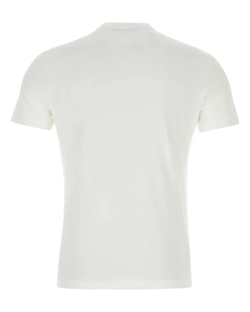 Versace Men's White Cotton T-Shirt 1w000 Exterior Exterior: T-shirts And Polos White